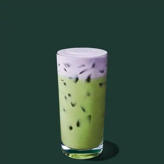Iced Lavender Cream Oatmilk Matcha