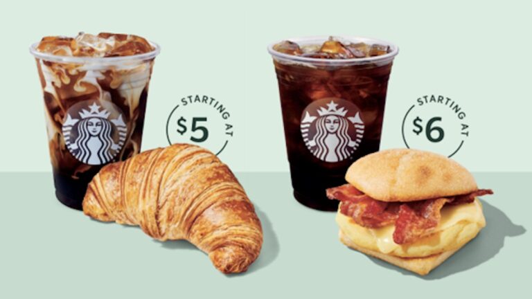 Starbucks Pairings Menu