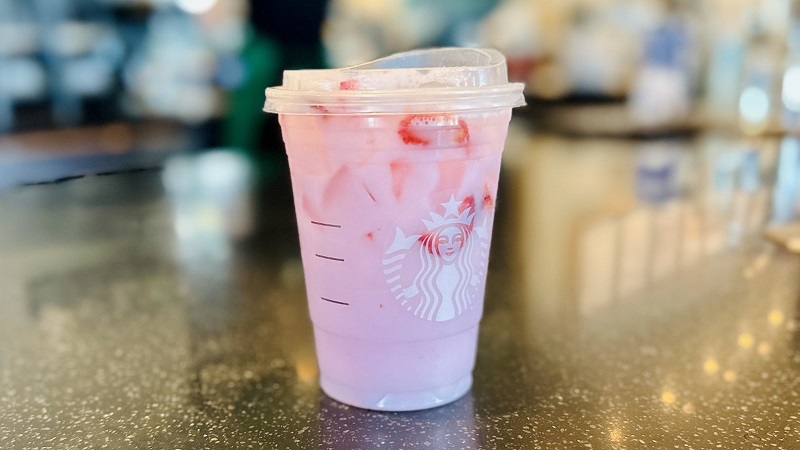 Starbucks Pink Drink with Matcha Cold Foam