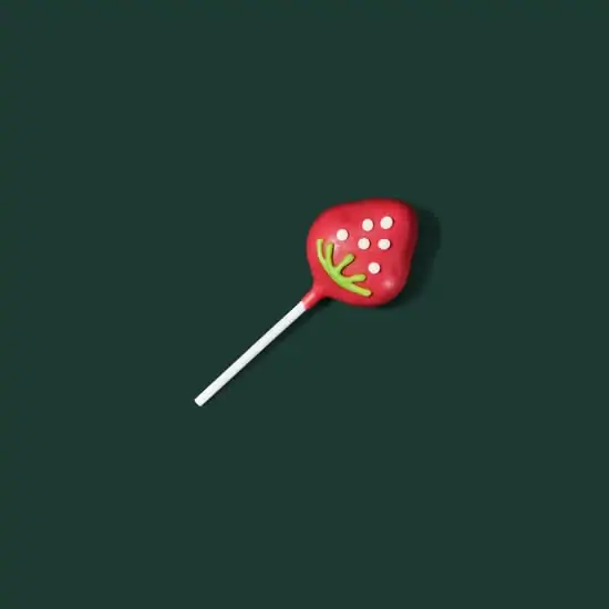 Strawberries & Cream Cake Pop